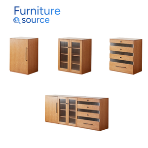 Meuble buffet élégant en placage-Meuble buffet en placage de luxe Meuble buffet moderne OEM Fabricant qualifié du Vietnam - Product Image 2