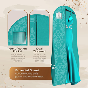 Bolsa de Almacenamiento de Ropa Extra Grande Impermeable con Cierre de Cremallera para Vestidos de Novia, Trajes y Ropa de Temporada - Product Image 5