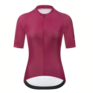 Maillot de Ciclismo de Poliéster de Secado Rápido para Mujer - Maillot de Equipo Personalizado de Manga Corta con Malla Transpirable para Venta al por Mayor - Product Image 2