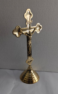 Estatua de la Cruz de Jesucristo, Crucifijo de Latón, Figura Religiosa Cristiana, Decoración de Mesa o Altar, Regalo Espiritual - Product Image 4