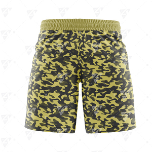 Shorts pour hommes en coton mélangé respirant, taille mi-haute, style streetwear, avec logo personnalisé imprimé, pour adultes, fabriqués au Pakistan. - Product Image 2