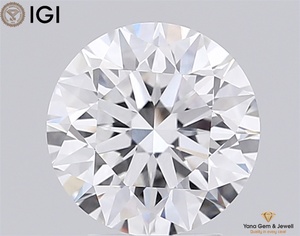 Diamant de laboratoire CVD de 3,00 carats, clarté VVS1, couleur E, forme ronde, 8,18 mm, avec certificat IGI, pour bijoux exquis - Product Image 1