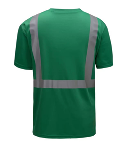 Custom Made Safety Workwear Men's High <b>Vis</b> Reflective Breathable Quick Dry Short Sleeve <b>T</b>-<b>Shirt</b> Made in Pakistan Safety <b>Shirts</b> - Product Image 3