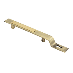 Ensemble de poignées de porte d'entrée modernes en acier inoxydable avec serrure, corps de serrure à rouleau, cylindre à clé, finition noir mat, PVD or AB mat - Product Image 4