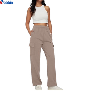 Pantalon de jogging cargo pour filles, pantalon d'été, vente chaude, pantalon personnalisé à taille élastique, pantalon tendance pour femmes, pantalon large - Product Image 4