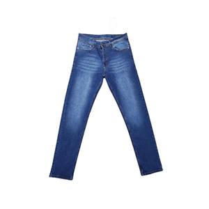 กางเกงยีนส์ผู้ชายขาตรงเข้ารูปคลาสสิกวินเทจผ้ายีนส์สีฟ้าอ่อนมีซิปกระดุมปิดเสื้อผ้าผ้าย้อมสี - Product Image 6