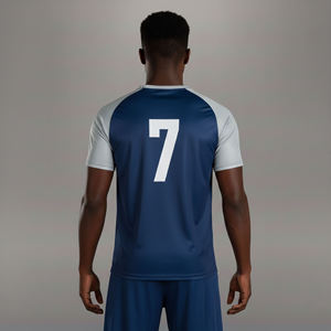 Conjuntos de Camisetas de Fútbol Personalizadas para Adultos, 100% Poliéster, Sublimadas, Transpirables, Cuello en V, Manga Corta, Uniformes para Hombre - Product Image 5