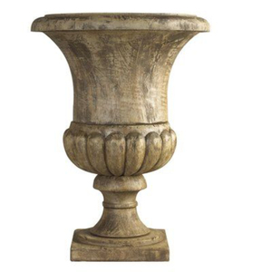 Urne de jardin en métal noir de qualité supérieure, pot à fleurs d'extérieur, style vintage, jardinière pour la décoration de la maison, urnes de jardin faites à la main - Product Image 2