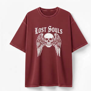 Camiseta para hombre con efecto acid wash, tela de algodón suave, estilo vintage desgastado, corte relajado, perfecta para uso diario informal, moda urbana. - Product Image 5