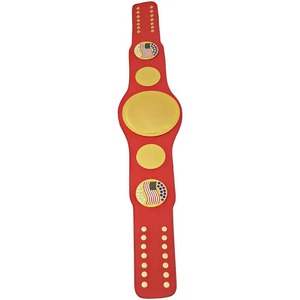 Ceinture de champion en cuir avec emblème drapeau américain, légère, écologique, personnalisable, durable, équipement d'arts martiaux unisexe - Product Image 2