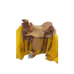 Fabricante Mayorista de Conjuntos de Equipo Ecuestre Western Barrel |   Silla de montar occidental ligera con accesorios a juego - Product Image 3