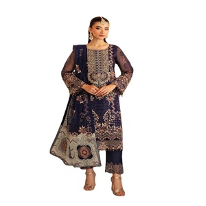 Ropa india y pakistaní de diseñador hecha a mano para mujer, Ramsha Vol, Salwar Kameez, ropa de fiesta para mujer, trajes y vestidos Kurta - Product Image 1