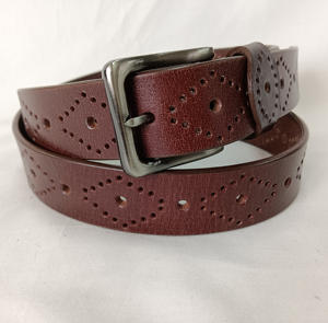 Cinturón de Cuero Genuino para Hombre, Diseño Vintage de Lujo, 4mm de Grosor, Personalizable con Logotipo, Tendencia 2026 - Product Image 1