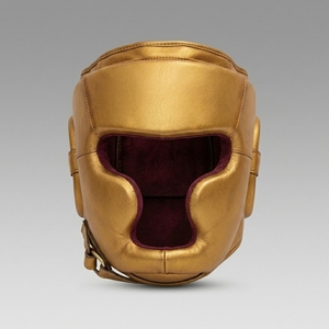 Protège-tête pour adultes, léger, fermeture auto-agrippante, unisexe, couleur unie, bleu foncé, protection de boxe en PU - Product Image 1