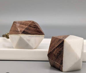 Bouton de porte fabriqué à la main incrustation de résine marbre laiton vadrouille incrustation d'os bouton d'armoire tiroir en laiton massif matériel de meubles - Product Image 3