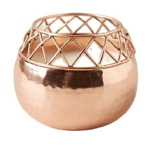 Bougeoir en métal doré de luxe, design antique |   Pot de bougie parfumée décorative moderne pour la maison, l'hôtel, le bureau, la décoration de table - Product Image 1