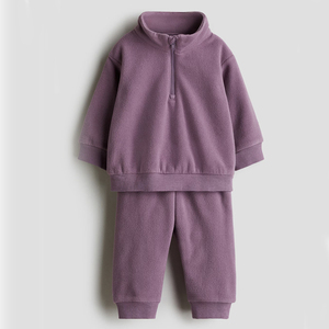 Survêtements pour enfants, tenue de sport décontractée pour enfants avec veste douce et confortable et pantalon de sport assorti - Product Image 3