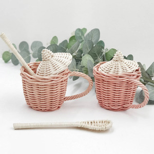 Children intelligence development toys rattan tea toy play <b>set</b> roleplay kitchen accessories - Product Image 1