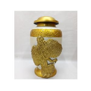 Premium Adult <b>Keepsake</b> Metal Urn <b>for</b> <b>Ashes</b> Polished Finish Secure Lid Customizable Design Durable Build <b>for</b> Lasting Home Tribute - Product Image 3