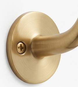 Minimalist Wall Mounted Metal <b>Hook</b> Gold Color Rust Resistant Single <b>Hook</b> for Clothing Storage Elegant Home Accent - Product Image 2