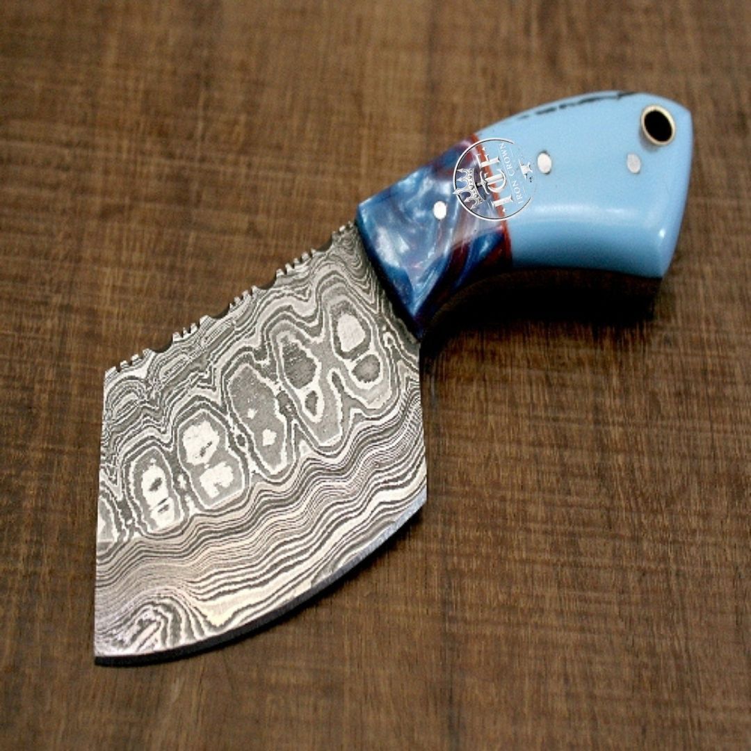 Couteau de chef en acier de Damas forgé à la main, tranchant pour la cuisine