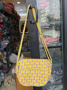 Bolso Bandolera Boho de Algodón 100% Puro, Estampado Floral a Mano, Ligero, con Cierre, Estilo Vintage, para Mujer - Product Image 2