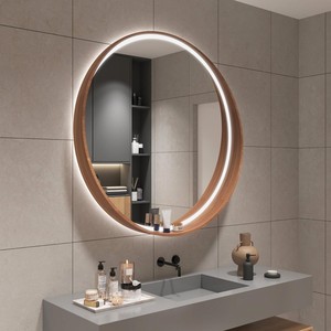 Acacia Wood wooden <b>wall</b> <b>mirrors</b> OEM Custom Wholesale | Aqdus Saleem India - Product Image 4