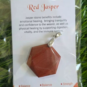 จี้หินธรรมชาติทรงหกเหลี่ยมคุณภาพสูง หินกึ่งมีค่าหลากหลายชนิด เครื่องประดับโรสควอตซ์ ไพไรต์ จี้คริสตัลขายส่ง - Product Image 5