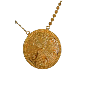 สร้อยคอจี้เพชรสร้อยคอทอง kuwati สลักลายนูนสำหรับ oman ซาอุดิอาระเบีย - Product Image 1