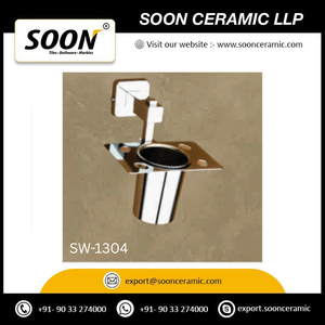 Ensemble d'accessoires de salle de bain contemporains Swan en acier inoxydable chromé, 60 cm, à fixer au mur, avec porte-serviettes, distributeur de savon et porte-brosse à dents - Product Image 6