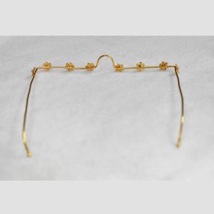 Handmade Brass Gold Plated Facelet eyewear Jewelry Set for Women Bridal Indian Necklace & Earrings Wholesale Manufacturer - Product Image 2