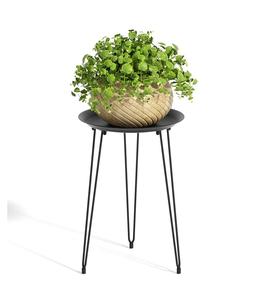 Support de plante d'angle en fer élégant et personnalisable, conçu pour s'adapter parfaitement aux coins, pour un gain de place et une présentation décorative des plantes - Product Image 1