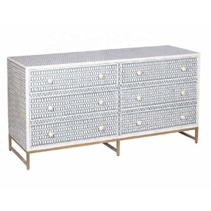 Último diseño Grey Bone Inlay Buffet 2 cajones y 4 puertas Cómoda Bone Inlay Aparador Bone Inlay Buffet Gabinete - Product Image 2