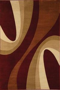 Alfombra de Lana Abstracta de Pelo Medio, Antideslizante, Hecha a Mano, con Diseño Curvo Moderno para Sala de Estar, Dormitorio, Hotel u Oficina - Product Image 3