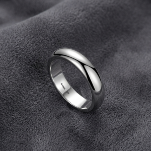 Simple 5mm Engagement Baguette Band <b>Ring</b> 92.5 Sterling <b>Silver</b> Couple Smooth <b>Plain</b> Finger <b>Ring</b> Women Men Gift Wholesale Bulk - Product Image 5