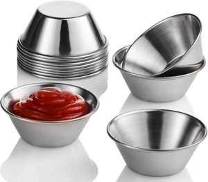 Premium Quality Sale Stainless Steel Condiment Stocked Sauce Cup Dipping Portion Mini Sauce Container Food Grade Cup - Product Image 1