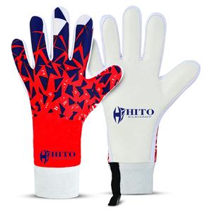 Manufacturing Customized <b>Goalkeeper</b> <b>Gloves</b> Front Palm 4mm Giga Latex Backhand Neoprene Negative Roll Removeable Strap - Product Image 5