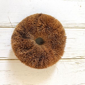 Coconut fiber coir scourer <b>round</b> tawashi <b>brush</b> scrubber dish cleaning scrubbing <b>brushes</b> wholesale - Product Image 1
