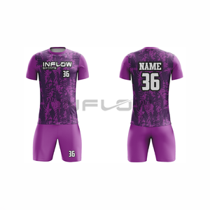 Conjunto de Camiseta de Fútbol 100% Poliéster Transpirable de Secado Rápido, Personalizable para Equipos con Logotipo Frontal - Product Image 5