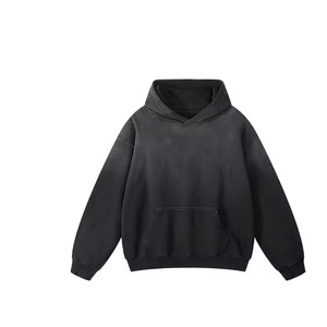 Sudadera con Capucha de Felpa Francesa Personalizada al Por Mayor a Bajo Precio, de Algodón Antiencogimiento, Bordada, Vintage, Lavado Ácido, Desgastada, Oversize para Hombre - Product Image 1