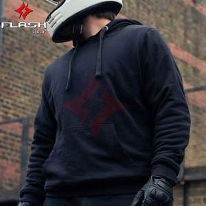 Sudadera con Capucha de Forro Polar Hecha a Medida con Protección CE, Sudadera Transpirable para Motocicleta con Protectores Extraíbles - Product Image 4