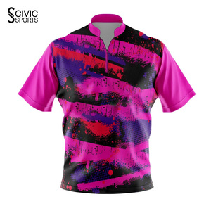 Men <b>Bowling</b> Jersey Darts Club Sublimation Printed Shirt Durable OEM Manufacture Coolest Jersey - Product Image 1