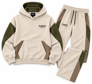 Conjunto Deportivo Unisex de 3 Piezas, Ecológico, 80% Algodón, Corte Holgado, Negro y Rojo, Chaqueta, Camiseta y Pantalones Deportivos, Ropa Deportiva Urbana - Product Image 4