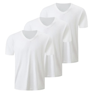 Men's <b>T</b>-<b>Shirts</b> Latest Design Quick Dry Breathable 100% Cotton Short Sleeve Customizable Silk Screen Printing Solid Color for - Product Image 1