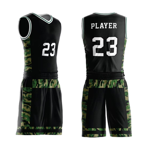 Best Selling Mens Basketball Uniform Jersey Shorts Set Breathable Sleeveless Plus Size Printed 100% Polyester - Product Image 4