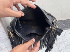 Nuevo Bolso Bandolera de Cuero Genuino con Parches de Piel de Vaca, Estilo Boho, para Uso Diario, para Mujer - Product Image 6