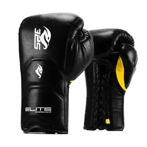 Gants de boxe professionnels en cuir de vache, Design personnalisé et Logo fait à la main au Pakistan, gants de luxe, gants Premium, ajustement parfait