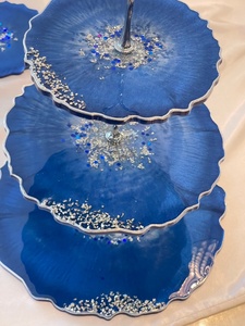 แท่นวางเค้กทรงกลม 3 ชั้น Artizon Studio Geode Resin ทำความสะอาดด้วยมือเท่านั้น - Product Image 4
