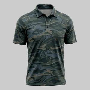 เสื้อโปโลลายพรางผู้ชาย แขนสั้น สำหรับตกปลา ล่าสัตว์ กิจกรรมกลางแจ้ง เสื้อกีฬา แห้งเร็ว ระบายอากาศ ป้องกันรังสียูวี รุ่นโปร - Product Image 2