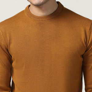 T-shirt décontracté pour homme à col montant, coupe oversize, couleur unie, 100 % coton, écologique, production en gros - Product Image 3